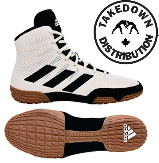 Adidas Shoe Wrestling Tech Fall 2.0 White -Black Stripes