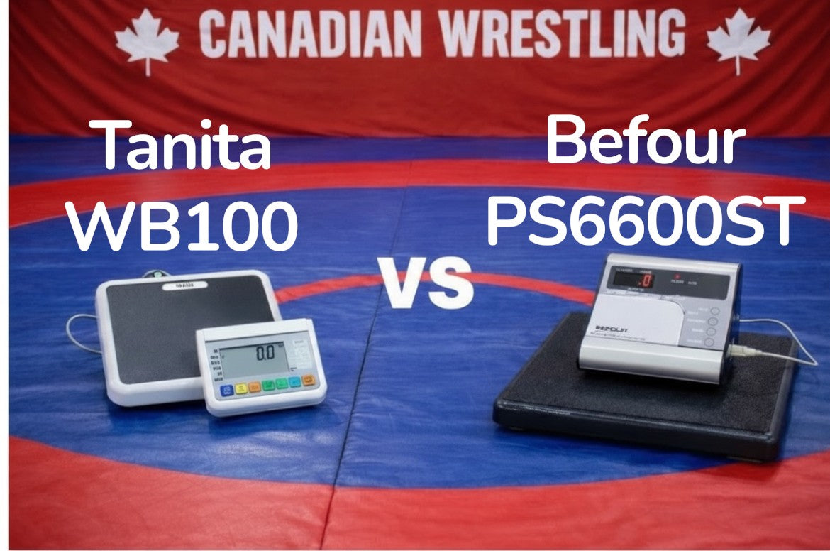 Wrestling Scale matchup Tanita WB100A vs Befour PS6600ST