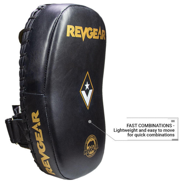 Revgear Coussinets thaïlandais incurvés en cuir Pro