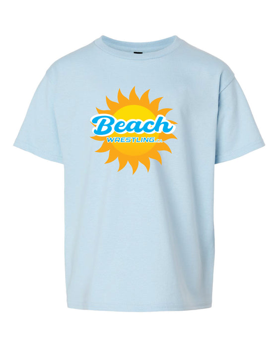 Beach Wrestling Tee Youth Light Blue
