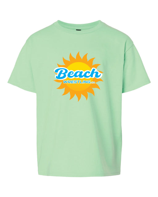Beach Wrestling Tee Youth Mint