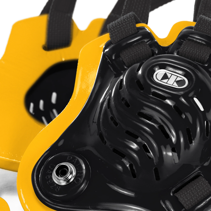 Couvre-chef Cliff Keen F5 Tornado noir jaune noir
