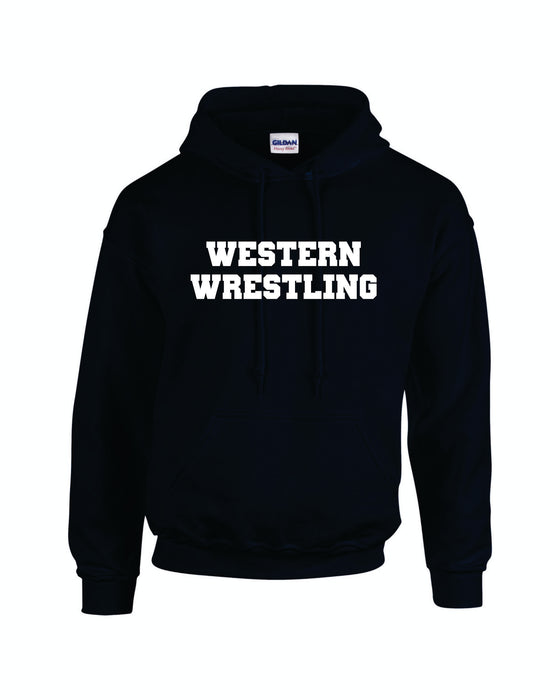 Western Wrestling Hoodie Black