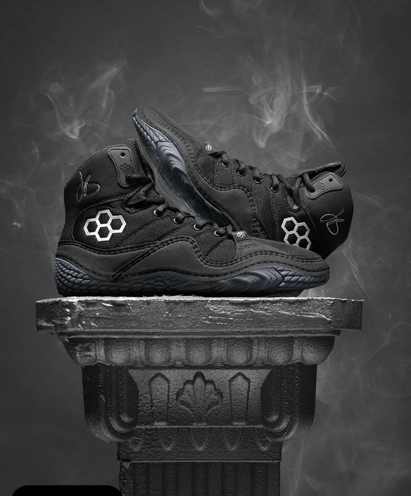 Rudis JB1 Black Metal Wrestling Shoes