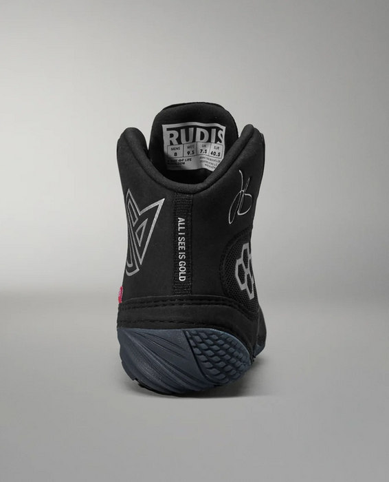 Rudis JB1 Black Metal Wrestling Shoes