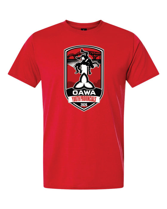 OAWA YOUTH WRESTLING CHAMPIONSHIPS  Tee Red youth and Adult