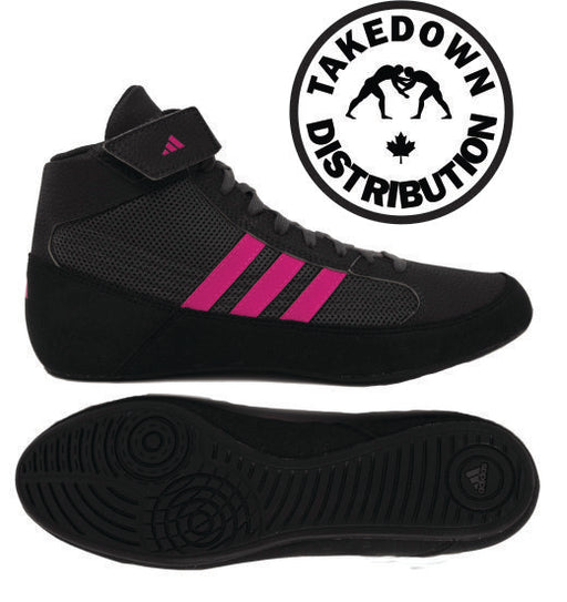 Adidas Chaussure Wrestling HVC Enfants Jeunesse Noir-Rose