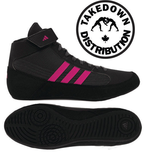 Adidas Chaussure Wrestling HVC Enfants Jeunesse Noir-Rose