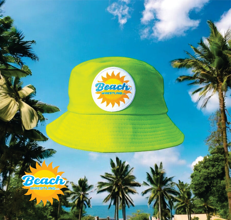 Beach Wrestling Bucket Hat Lime On