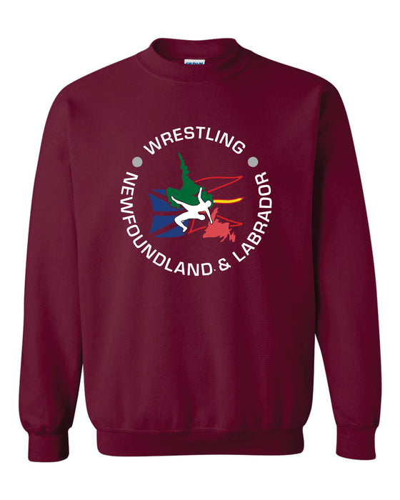 NEWFOUNDLAND Wrestling Crew Sweater MAROON