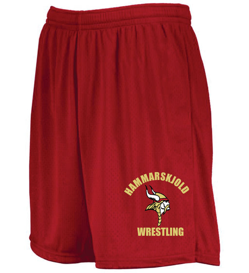 Hammarskjold Wrestling  Adult Shorts red