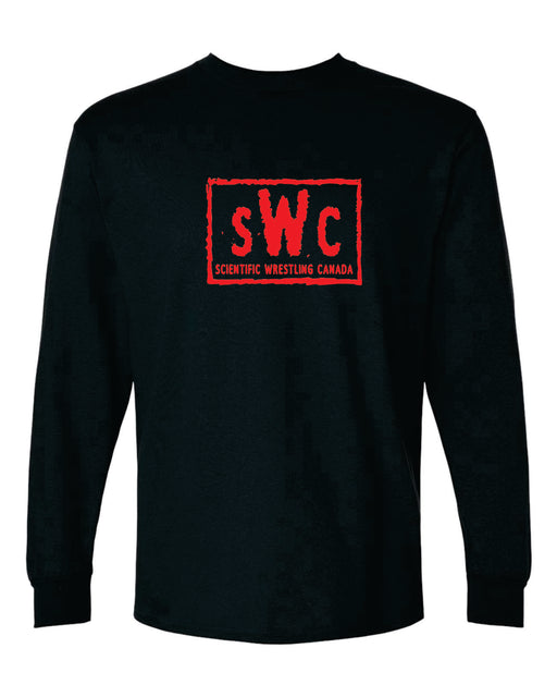 Scientific Wrestling Canada Team Tee Long Sleeve Red logo - Takedown Distribution 