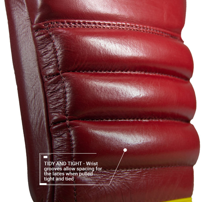 REVGEAR S4 SENTINEL PRO LEATHER GEL BOXING GLOVES RED