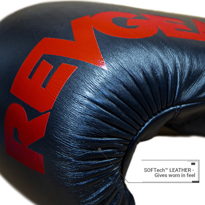 Revgear Boxing REVGEAR SENTINEL S3 PRO LEATHER GEL PADDED SPARRING BOXING GLOVES - WH ...