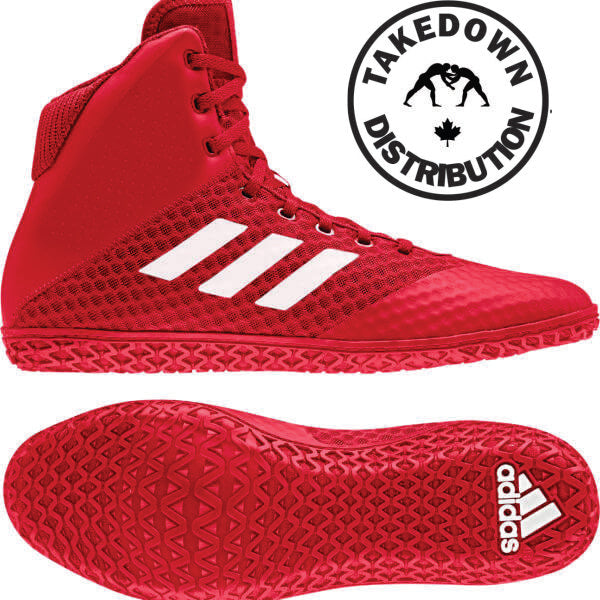 Adidas Mat Wizard 4 Wrestling Shoes - Red/Black