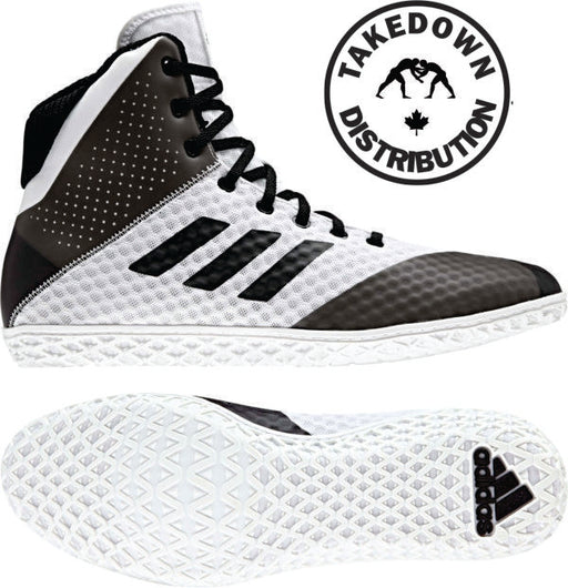 Adidas Mat Wizard 4   White / Black - Takedown Distribution 