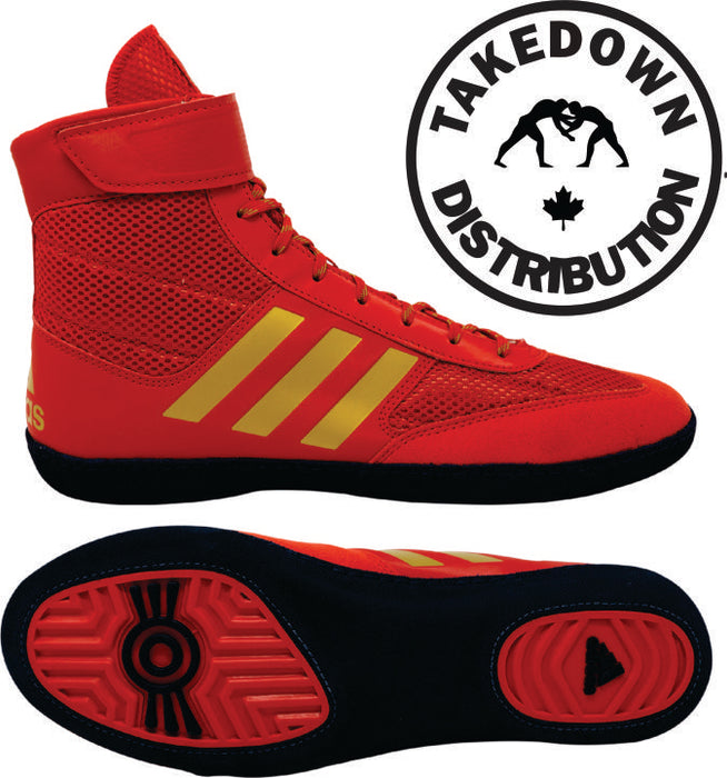 Adidas Shoe Wrestling Combat Speed 5  Red Gold Navy