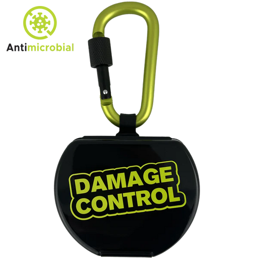 Damage Control Anti Microbial Mouthguard Case with Carabiner Clip