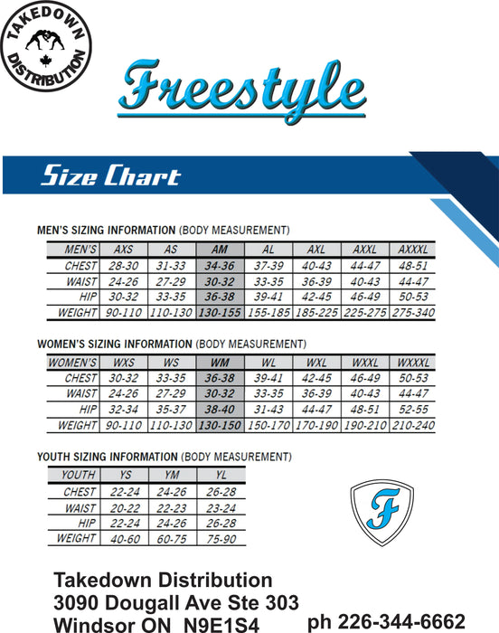 FreeStyle Competition Womens Blue Wrestling Singlet
