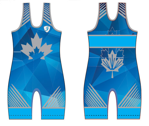 FreeStyle Competition Mens Blue Wrestling Singlet