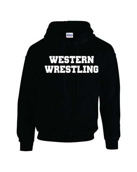 Western Wrestling Hoodie Black