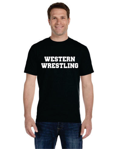 Western Wrestling Tee Black