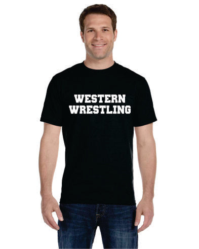Western Wrestling Tee Black