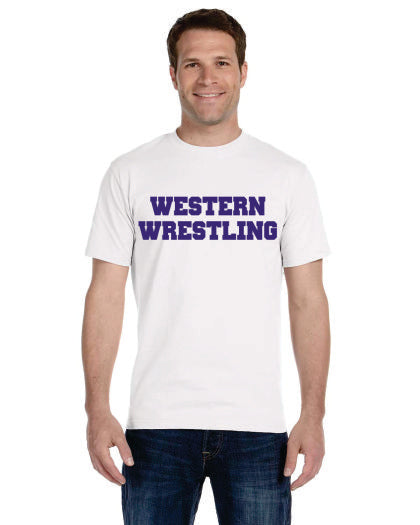 Western Wrestling Tee White