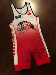 STRATHCONA WRESTLING CLUB  Red Competition Singlet