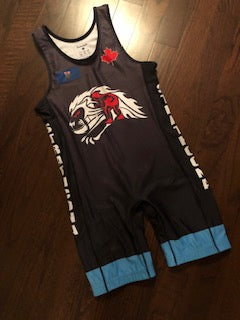 STRATHCONA WRESTLING CLUB Blue Competition Singlet