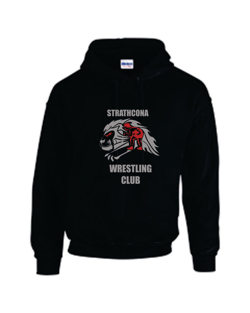 STRATHCONA WRESTLING CLUB Adult and Youth Hoodie Black