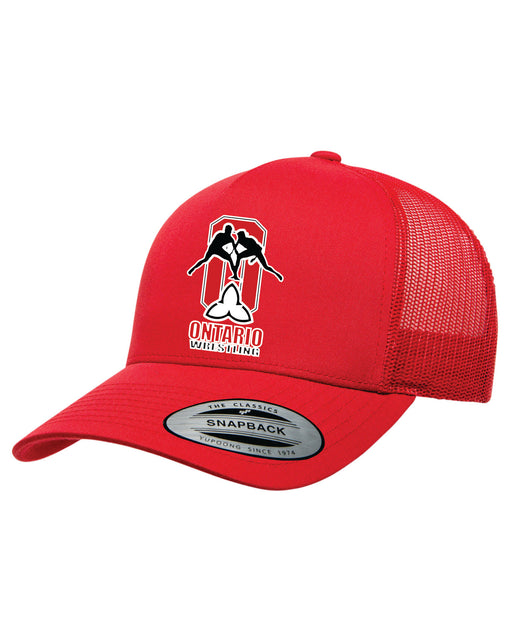OAWA Red Embroidered Patch Cap